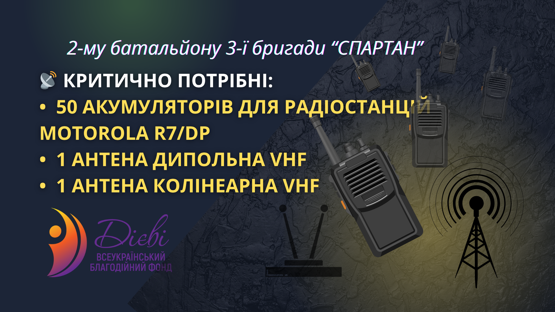 📶Збір на акумулятори та антени